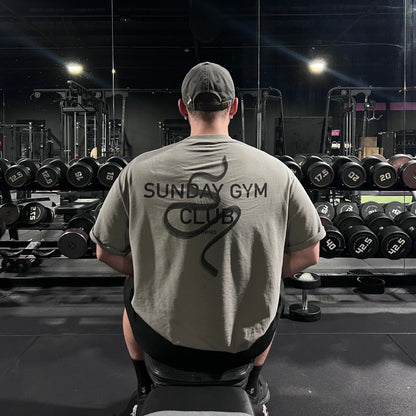 Oversized Tee Gym Club Back