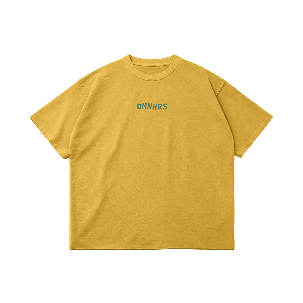 DMNHRS VIBES VINTAGE YELLOW - OVERSIZED TEE FRONT