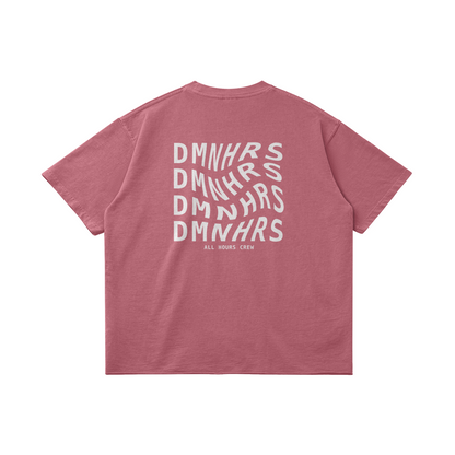 DMNHRS VIBES PINK- OVERSIZED TEE BACK