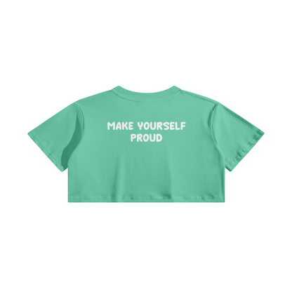 DMNHRS MUSCLE MUMMY- CROP TEE GREEN BACK